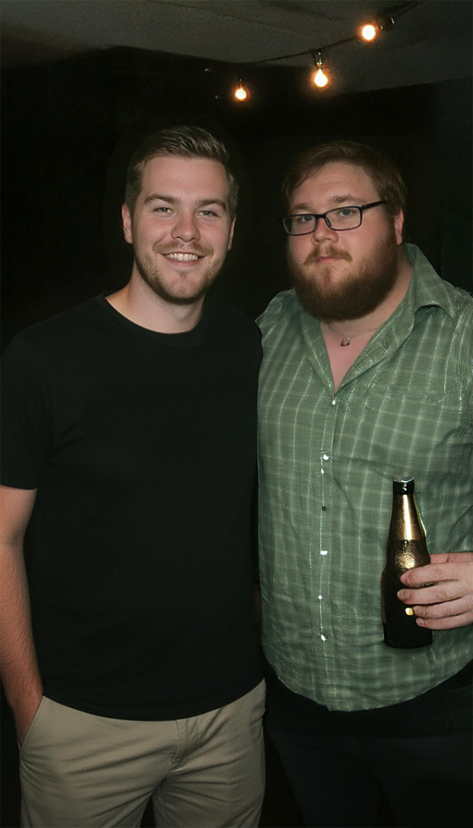 Bobby and me at the company party of Print Paradise